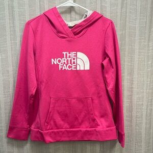 North Face bright pink sweatshirt size medium